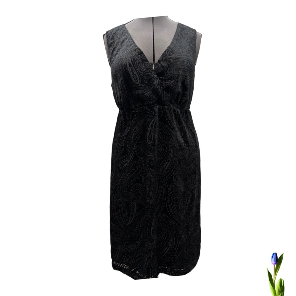 Eddie Bauer Black Velvet Paisley burnout size 12